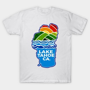 Lake Tahoe California Skiing Boating Ski Hike Hiking Camping T-Shirt